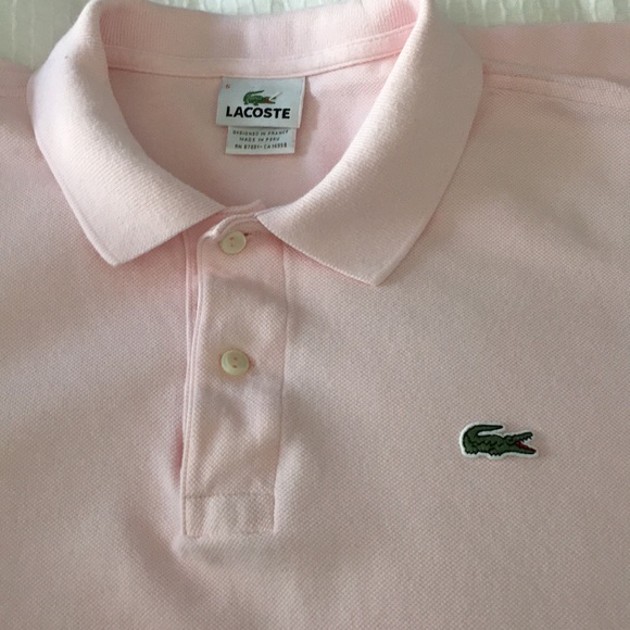 Light Pink Lacoste Polo 